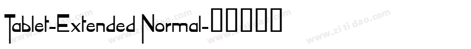 Tablet-Extended Normal字体转换